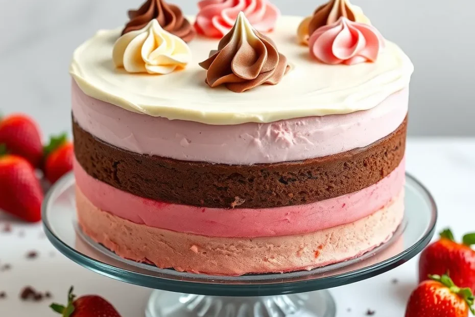 Neopolitan Cake Recipe