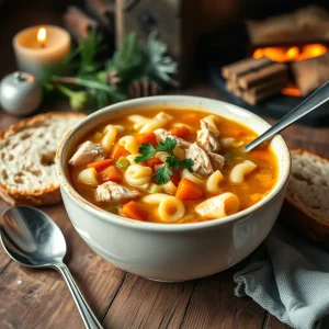 Winter Chicken Noodle Soup