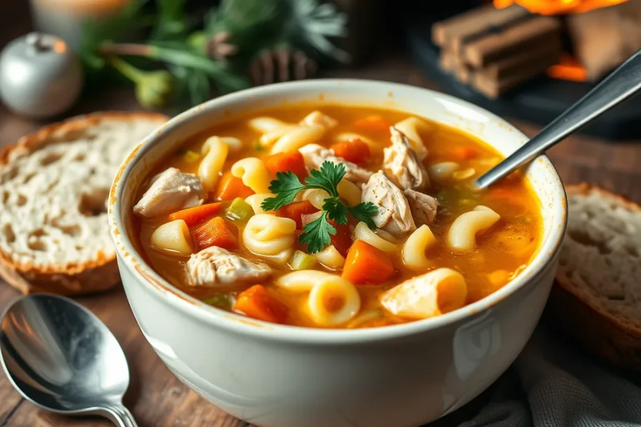 Winter Chicken Noodle Soup